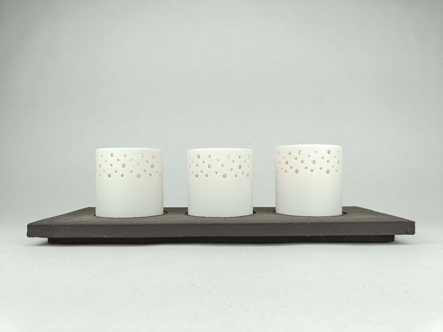 Three Tea Light Candles Holder