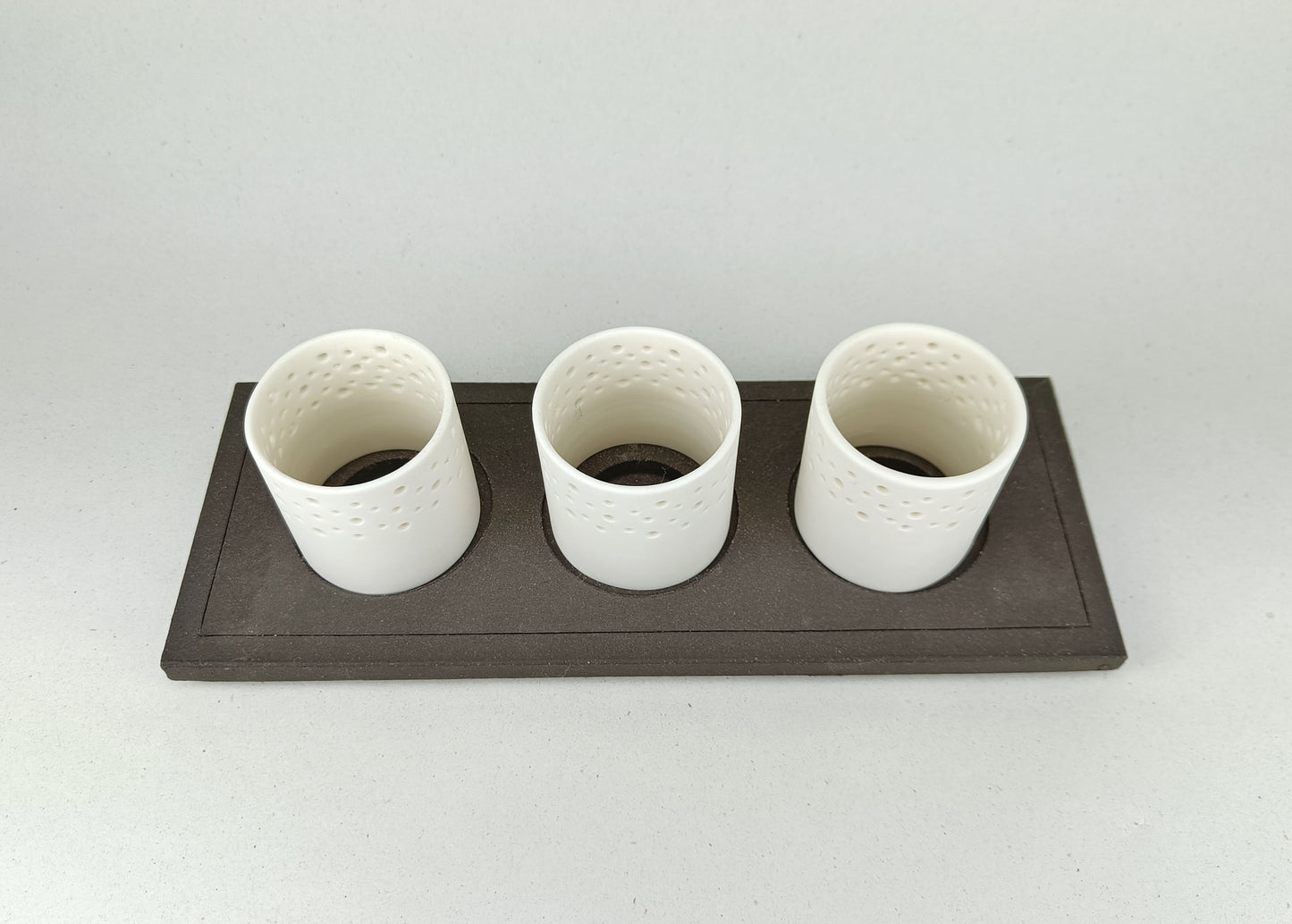 Three Tea Light Candles Holder