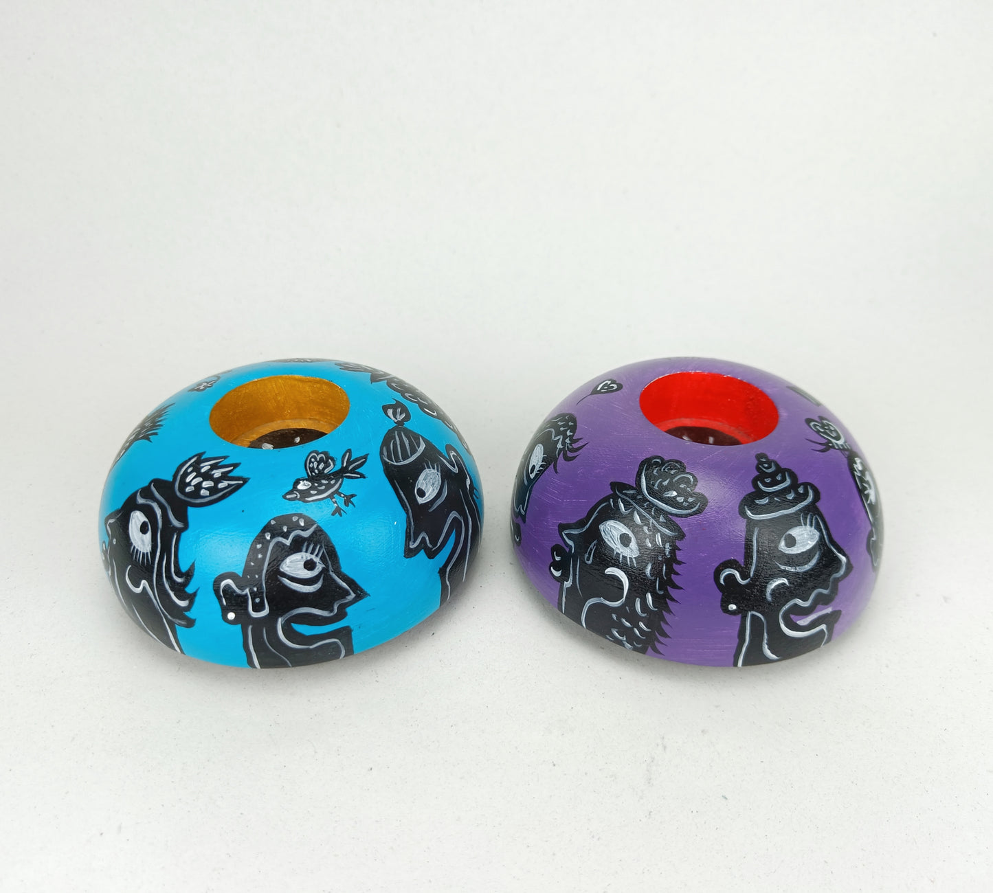 Purple Candle holder